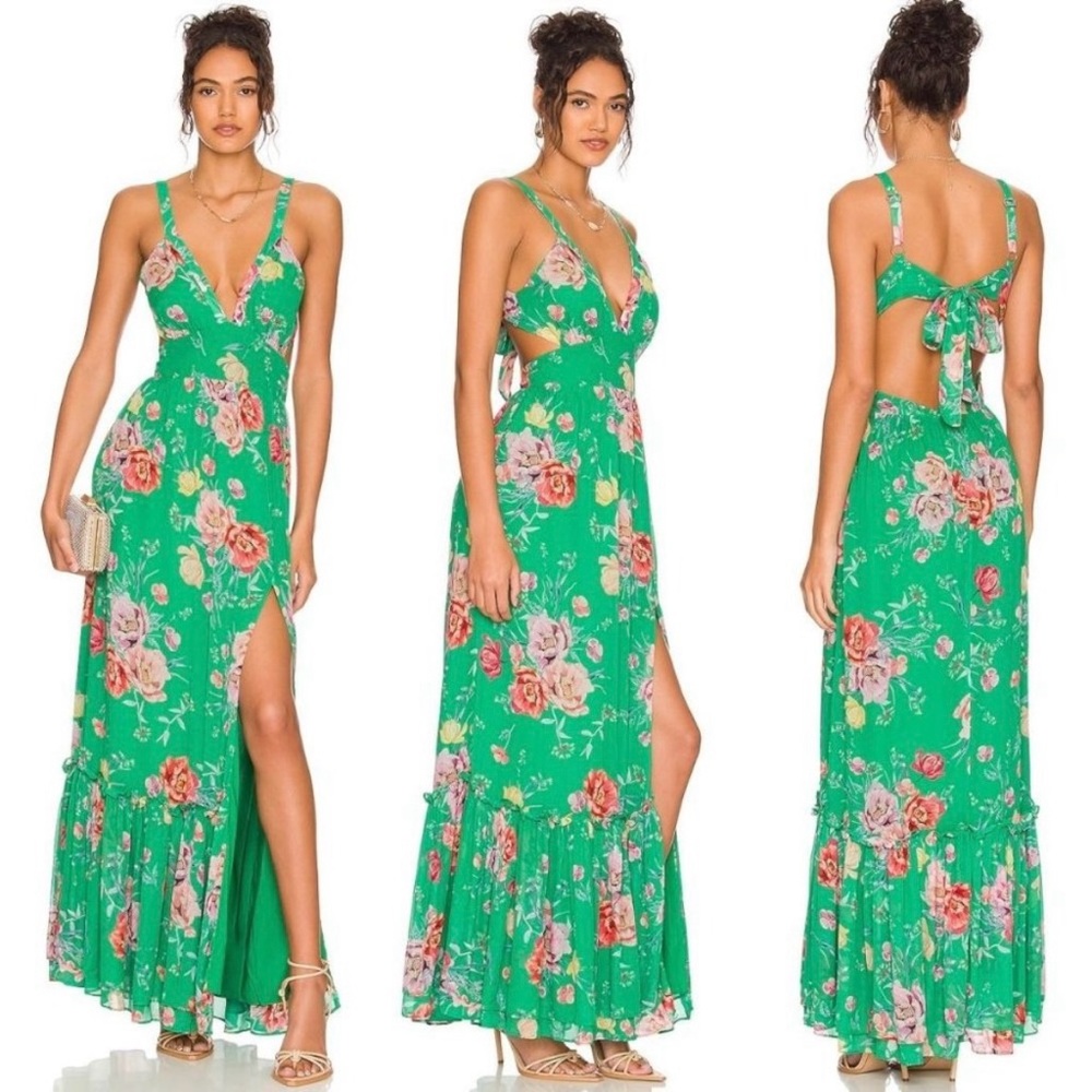Yumi Kim Tracey Floral Cut Out Maxi Dress
